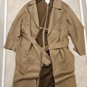 H&M Tan Trench Coat with Belt